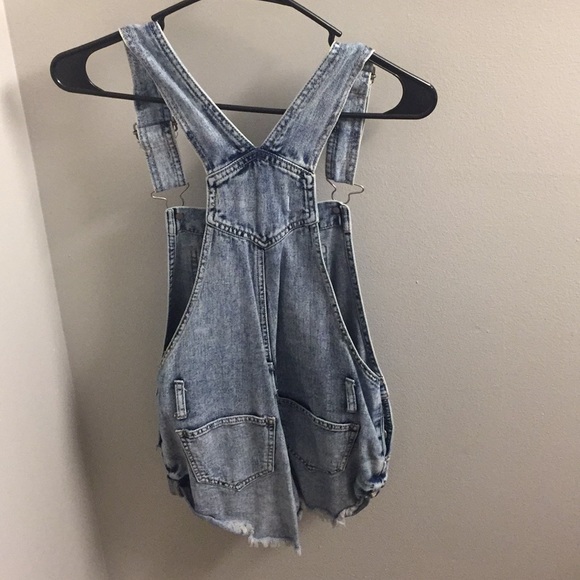 Denim short overalls - Picture 3 of 5